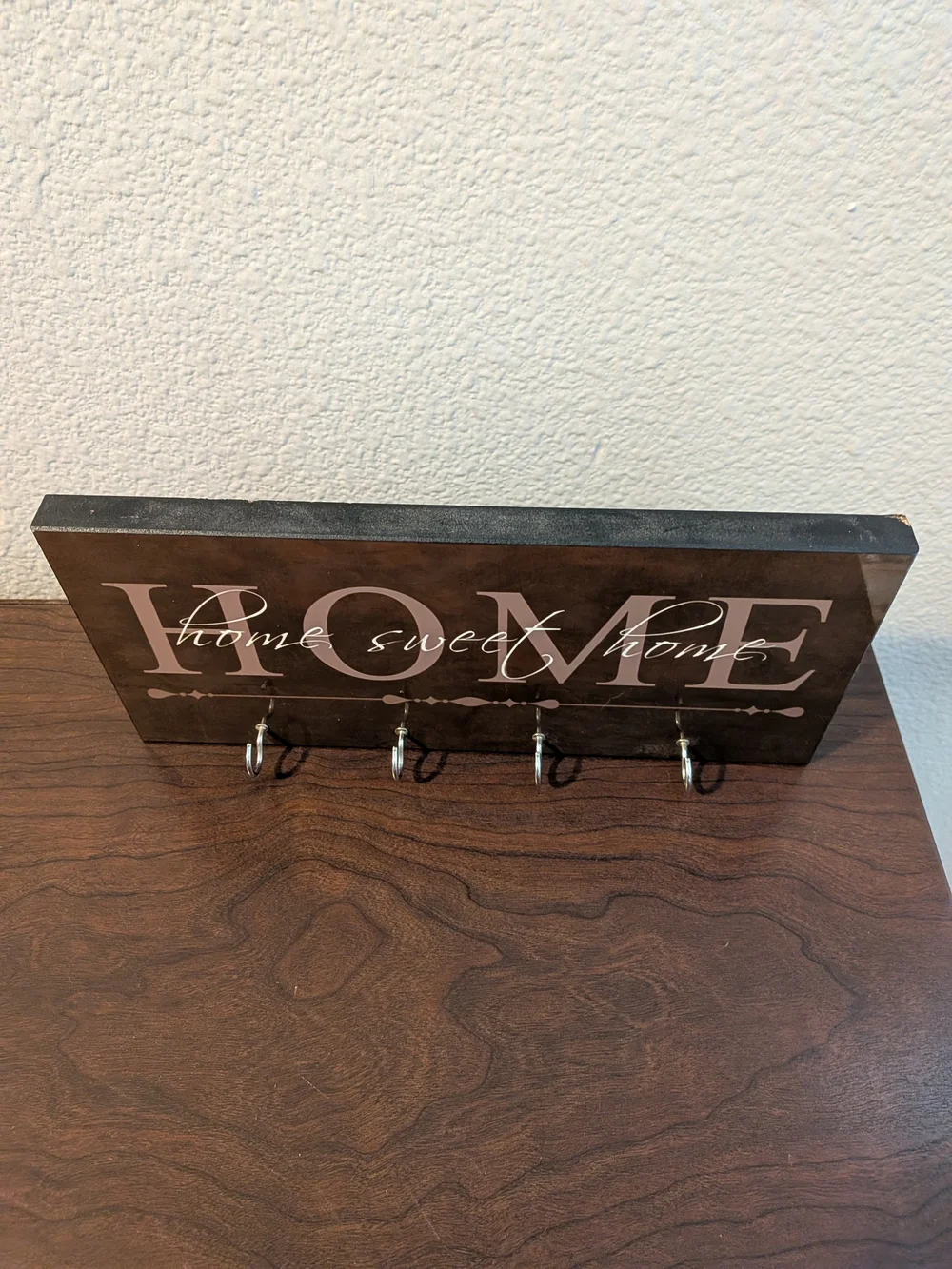 Home Sweet Home Wall Hook in Brown